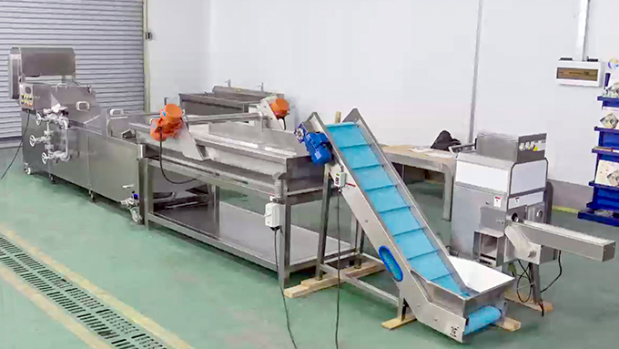 玉米脫粒漂燙生產線